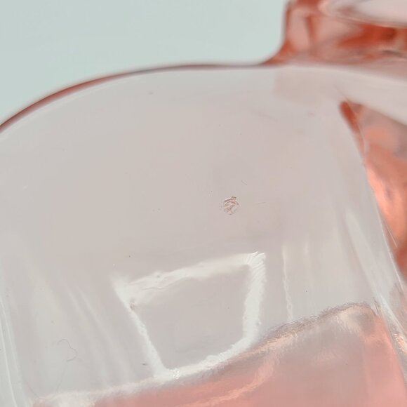 Vintage Co-Operative Flint Glass Pink Elephant Candy Trinket Dish Smooth Back - Picture 12 of 14